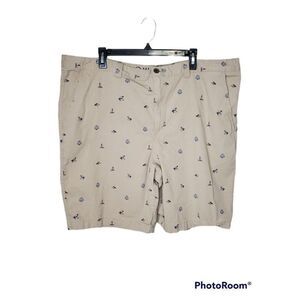 Magellan Outdoors Men's Nautical Fishing Print Khaki Shorts